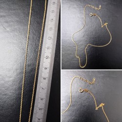 CHAINE, argent 925 doré à...